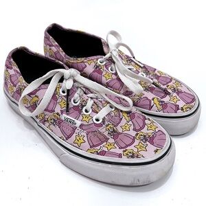 VANS x Nintendo Authentic Princess Peach Sneakers Women Size 5